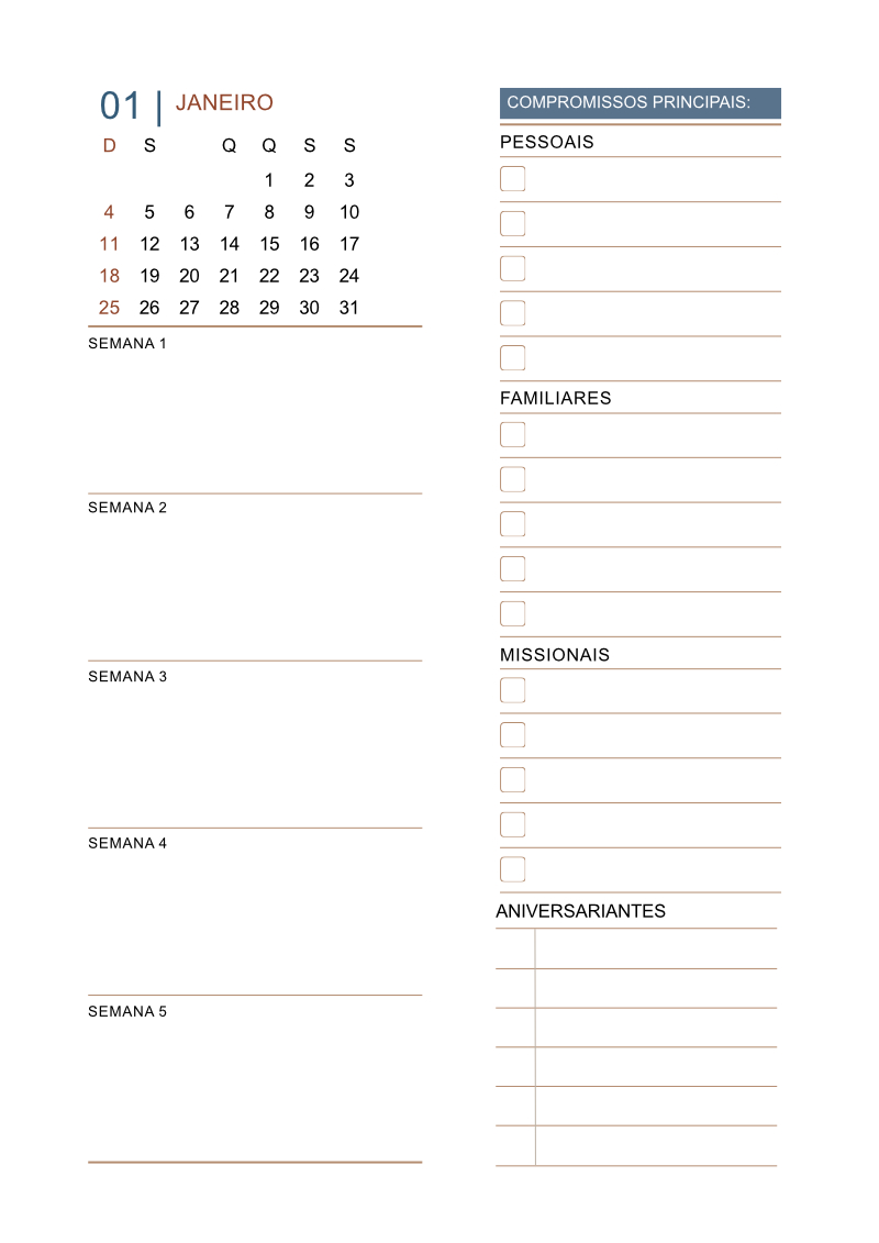 Capa do Planner